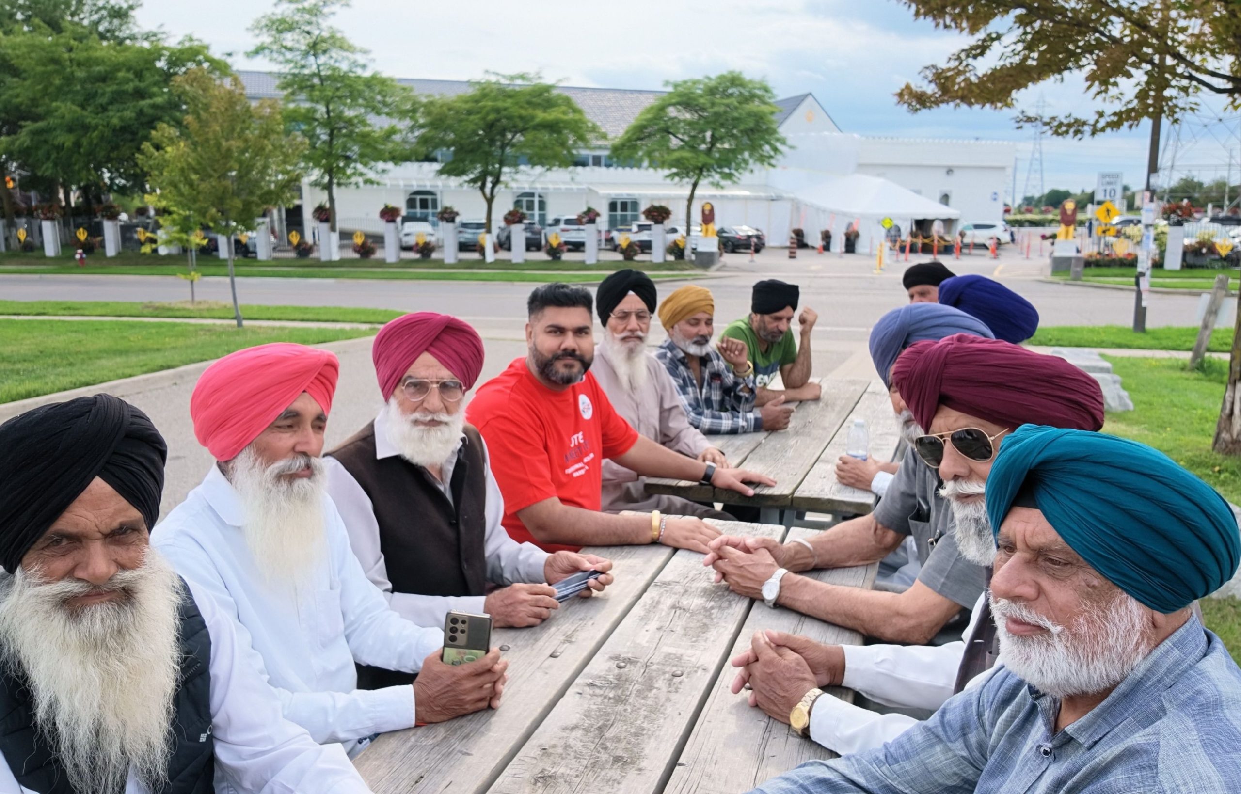 Navneet Lotey participating in neighborhood community event