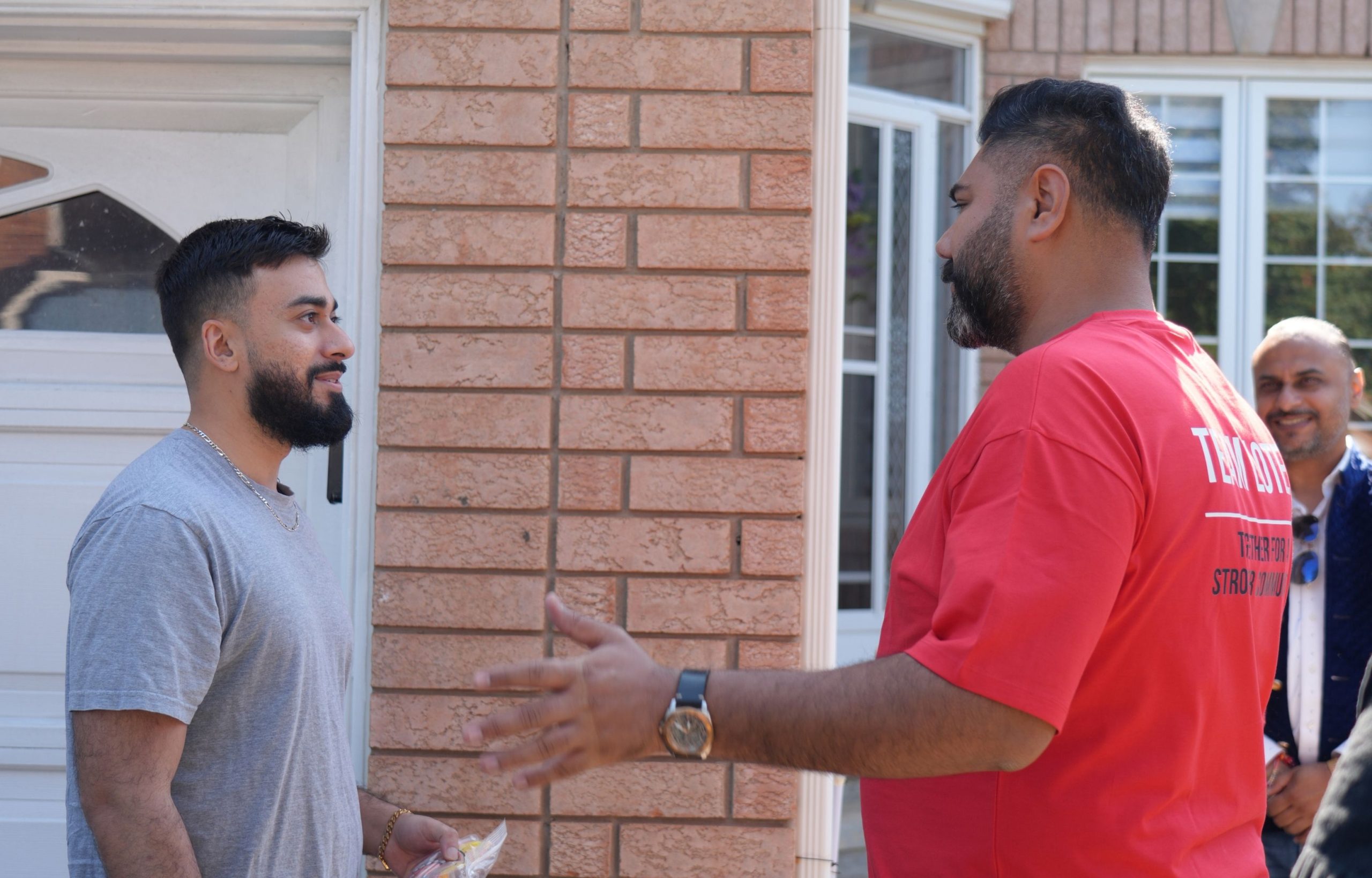 Navneet Singh Lotey meeting with local community members