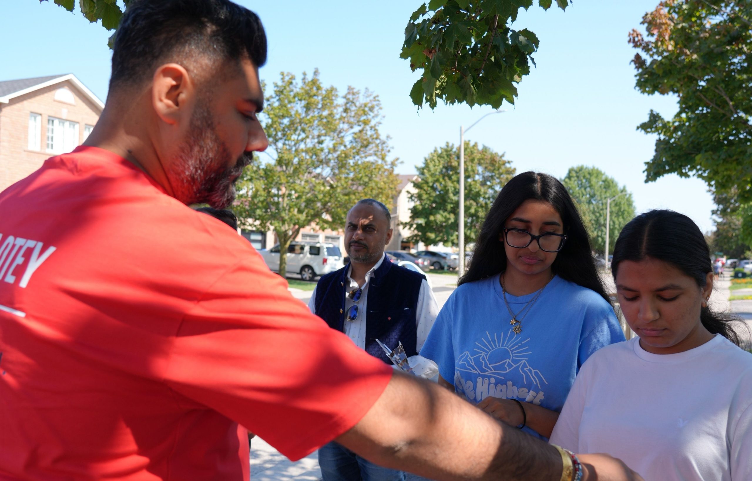 Navneet Lotey with community supporters across Brampton Wards 3 and 4